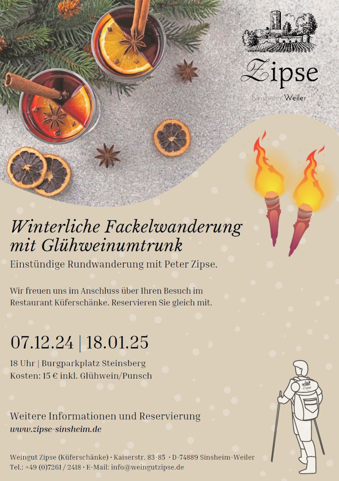 Fackelwanderung am 07.12.2024 & 18.01.2025